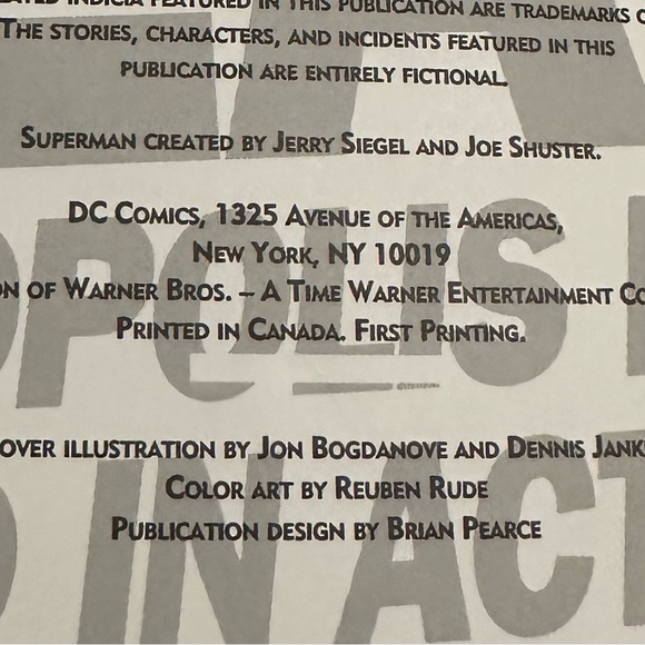 The Death of Superman 1993 DC Comics 1st Printing - Picture 3 of 13